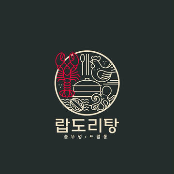 랍도리탕 브랜딩/로고/간판/명함/3D모델링
