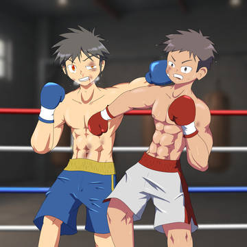 【イラスト交換】藤村拓也vs先輩くん