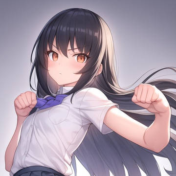 殴る女の子