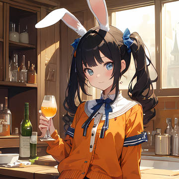 お酒を飲んでいるメイベルちゃん