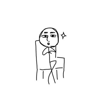 顔つき棒人間4