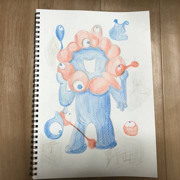 ミャクミャク描いてみた!