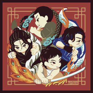 城寨四少×四神