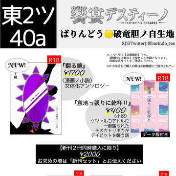 5/4 スパコミ32 テスデイオンリーお品書き