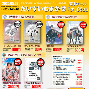 2025/5/3【SCC32】トライガン「だいすいむまかせ」お品