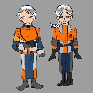 南極観測船の擬人化（四名）