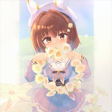 お花をしほんちゃんに‥