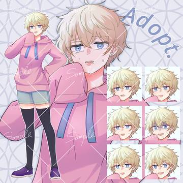 キャラクター販売【表情差分６種】Adopt#2
