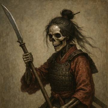skeletal onna bugeisha