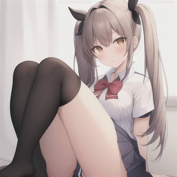 ツインテールの女子高生