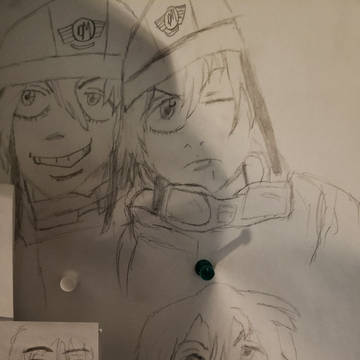 Haruko in her helmet