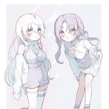 RONGWDイラスト展示※にょたゆり、ケモ耳🈶