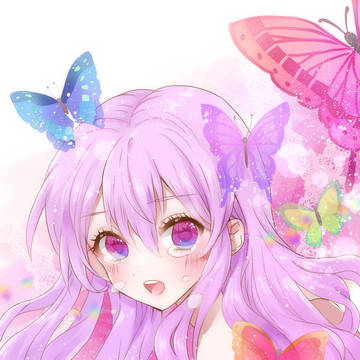 蝶と女の子