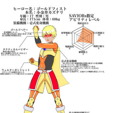ヒーロー　ゴールドフィストのひみつ！