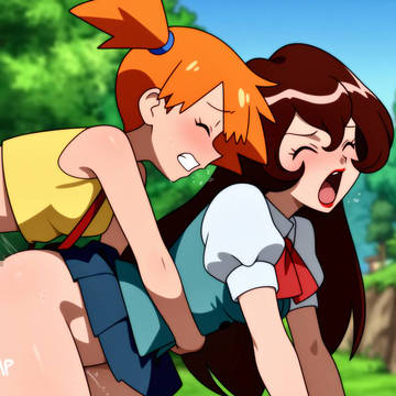 Misty and Giselle doggystyle sex
