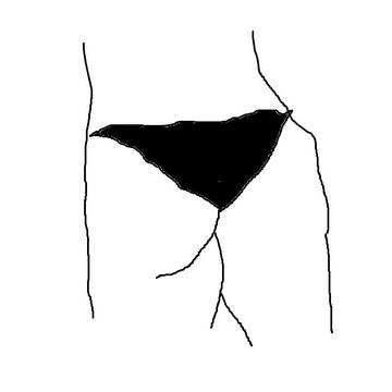 オンナを描く。三角形を利用する。