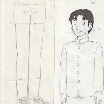 黒烏の一族 吹見高校の男子制服