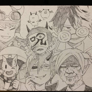 魔主役模写