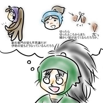 忍たまの摩訶不思議な髪