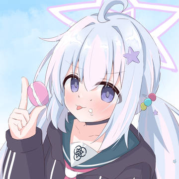 カズサの服着て カズサのお菓子を食べるレイサ