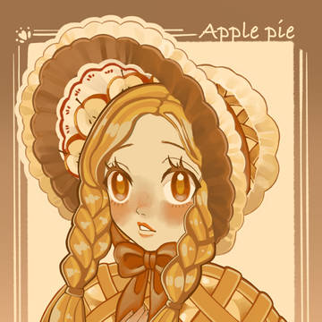 アップルパイ×女の子
