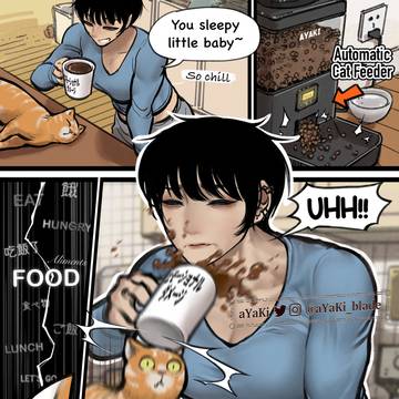 Cat and Coffee