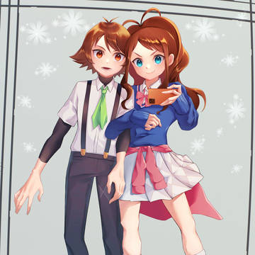 【ポケマス】アカデミー妄想トウヤ＆トウコ