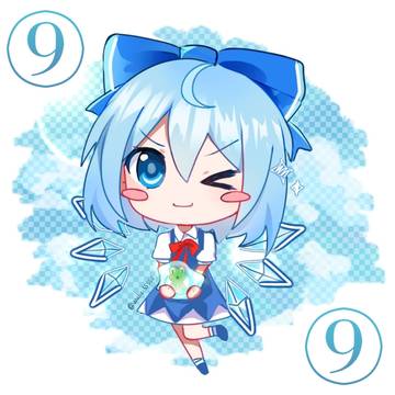 日焼けしたチルノ