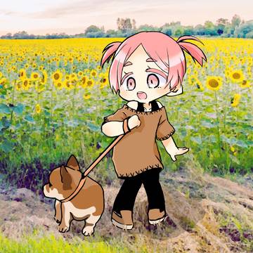 お犬様と散歩