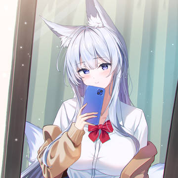 制服信濃の自撮り