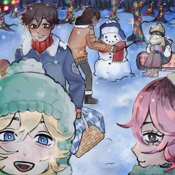 omori Christmas art