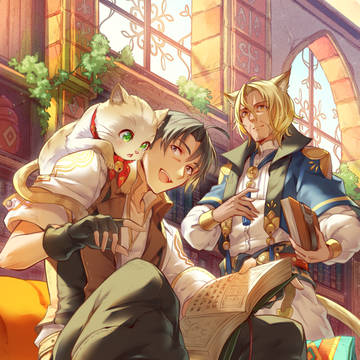 【お仕事】「異世界は猫と共に③」制作イラスト