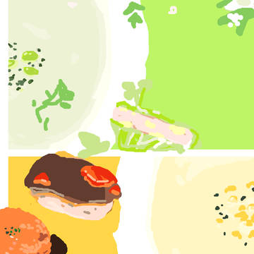 食べ物系らくがき