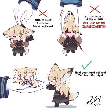How to hold Suzumom and Lappy