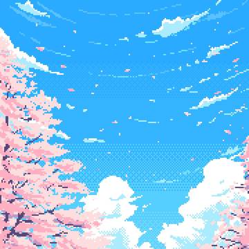 Spring time pixelart