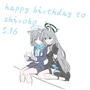 🎂🎂🎂祝两个砂狼白子生日快乐🎂🎂🎂