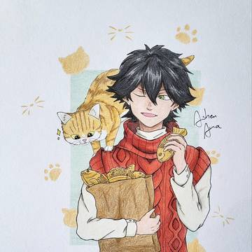 Ranpo and the cat