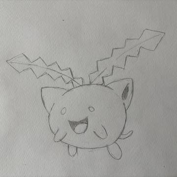 絵を習慣化するぞ企画 ポケモン ハネッコ