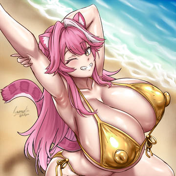 [Hololive] Raora Golden Bikini