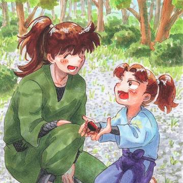 サワガニ捕り