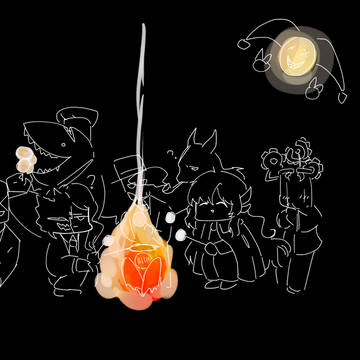 キャンプをする残響楽団
