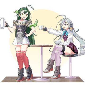 清霜と杉姉さんのティータイム