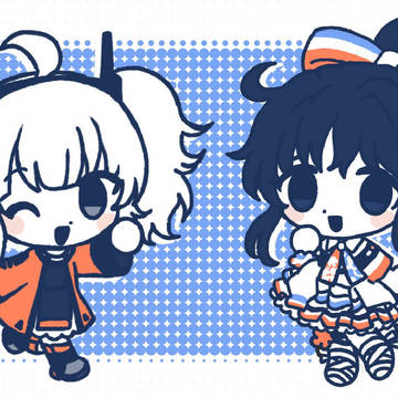 💙🤍🐟ナギサ&マオ🌺🤍❤️