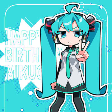 なんかのときに描いたミクちゃん
