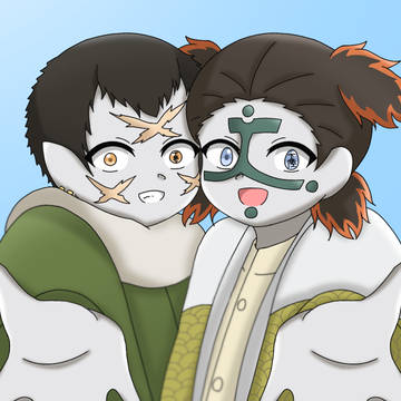 仲良し釜鵺＆病葉コンビ (妄想)