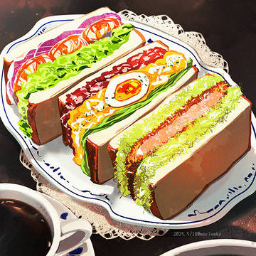 【オリジナル】喫茶店なサンドウィッチ