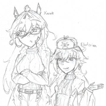 Xarah and Ekaterina Portrait