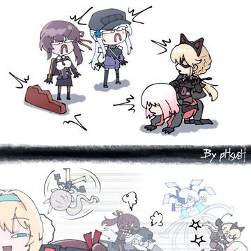 【畫畫】瑪綺朵&可露凱vs黑夜行者閃電