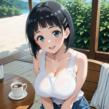浜辺でコーヒーブレイク -ソードアート・オンライン