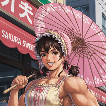Muscle Meets Lolita Fashion